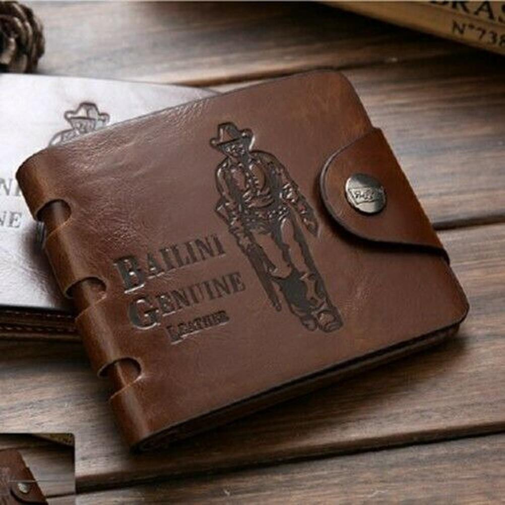 Men's Bifold Leather Wallet ID Credit Slim Card Holder Front Pocket Clutch