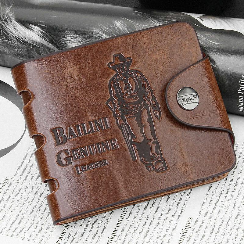 Men's Bifold Leather Wallet ID Credit Slim Card Holder Front Pocket Clutch