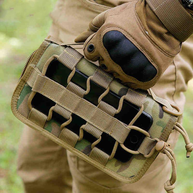 Men's Tactical Clutch Wallet Long Card Holder Case Purse Phone Pouch Handbag