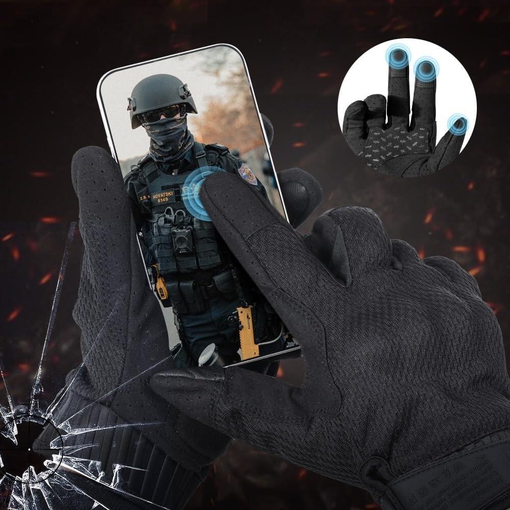 Tactical Combat Shooting Gloves Camo Breathable Touch Screen Full Finger Gloves