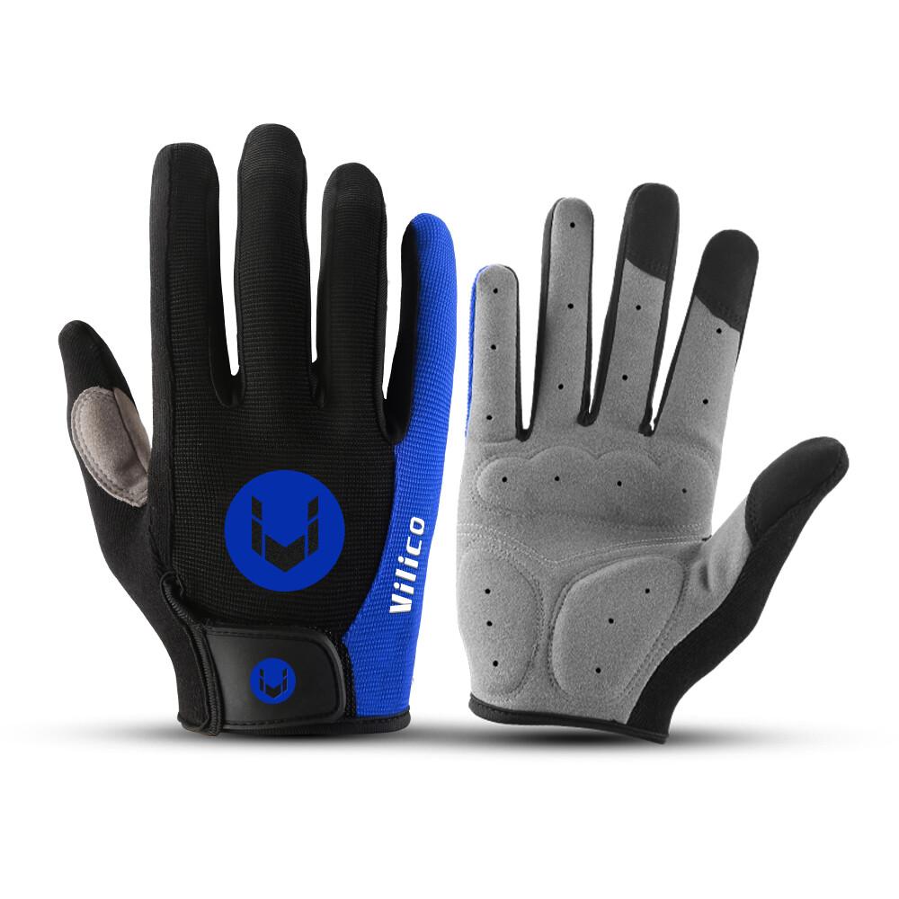 Men Full Finger Cycling Touch Screen Gloves Bicycle Anti-Slip Road Riding Gloves
