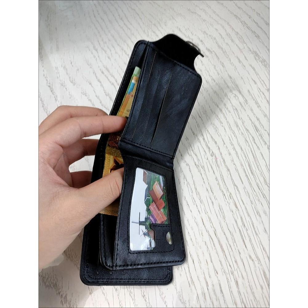 Black Mens US "$100" Dollar Bill Printed Leather Bifold Wallet Card Holder Purse