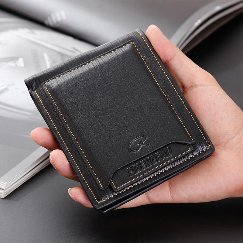 Bifold Wallets For Men RFID Blocking with ID Window Card Holder Leather Wallet