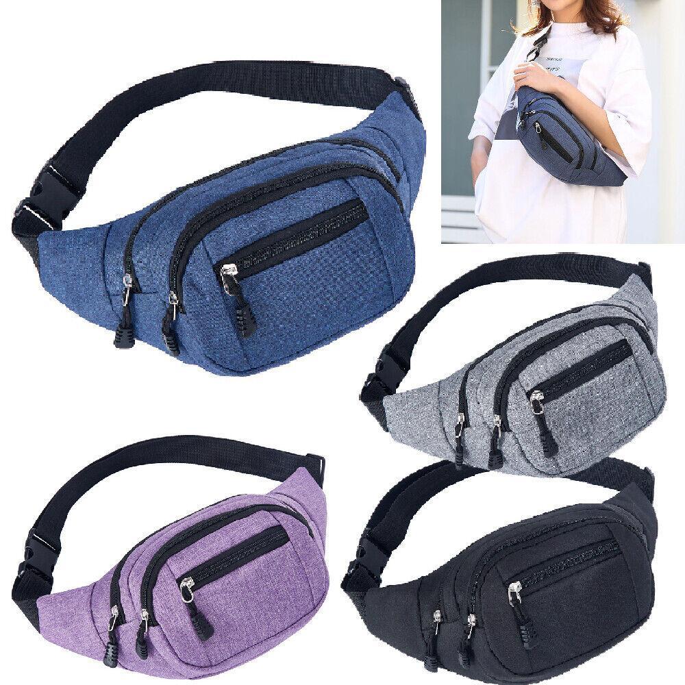 Hot Large Capacity Crossbody Waist Bag with Adjustable Strap for Travel Hiking