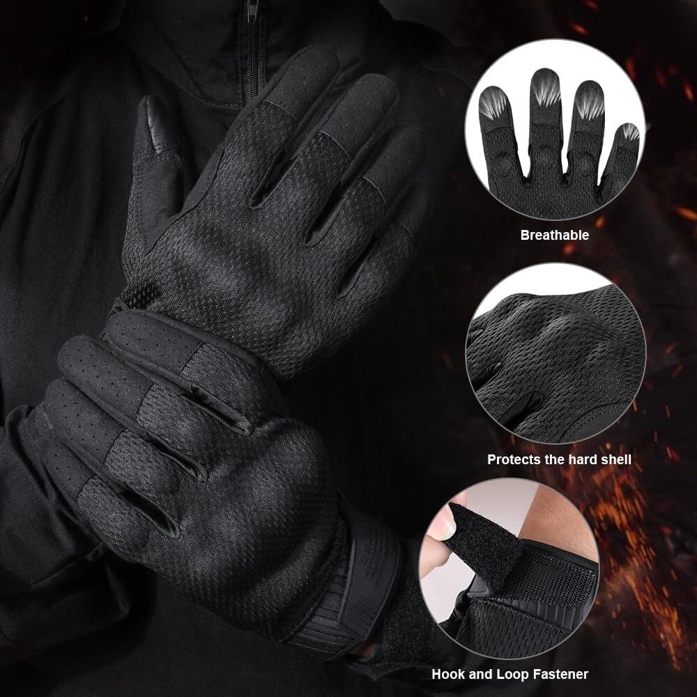 Tactical Combat Shooting Gloves Camo Breathable Touch Screen Full Finger Gloves