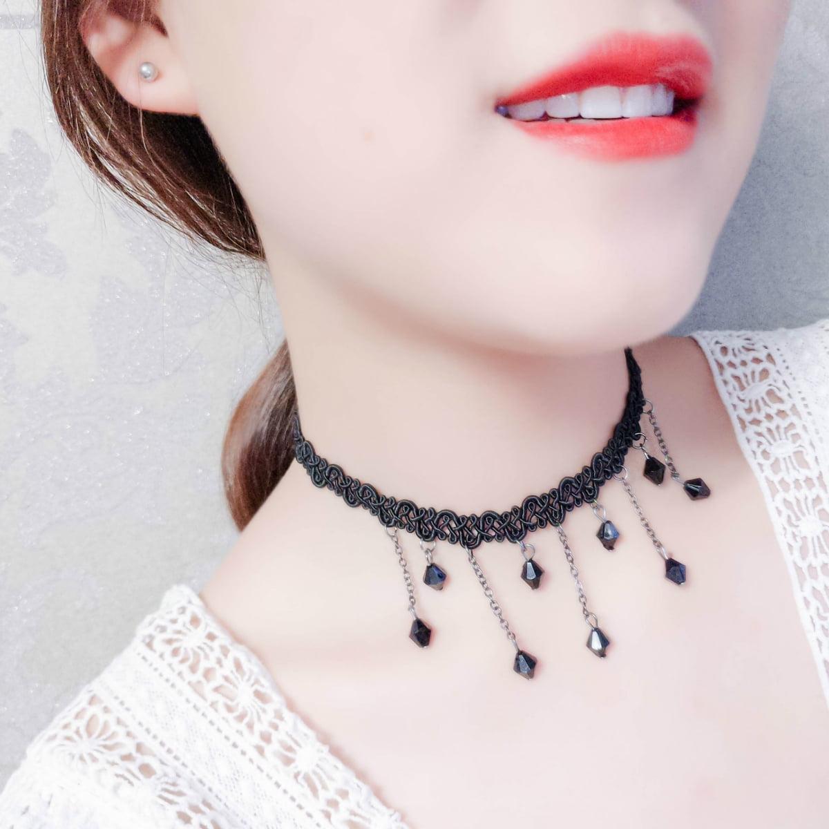 Choker Necklace for Women Velvet Black Choker Chain Lace Choker Necklace 20 Pcs