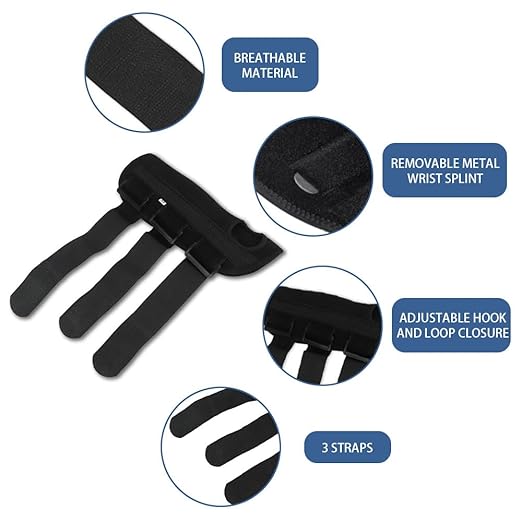 Carpal Tunnel Wrist Brace Night Sleep Wrist Splint Hand Brace with Metal Strip Healthcare Support Man