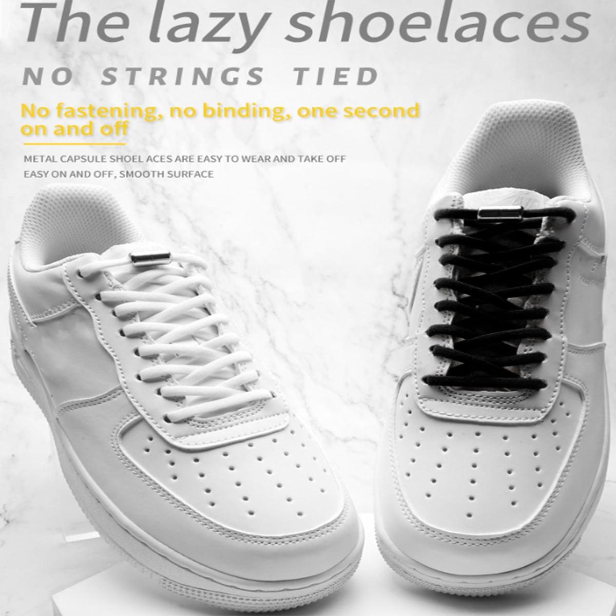 No Tie Shoelaces Elastic Shoelaces Strings Shoe Laces Fast Lacing Quick Lazy Laces for Adults Kids Elderly Comfort Sneaker Silk Bedroom Tactical