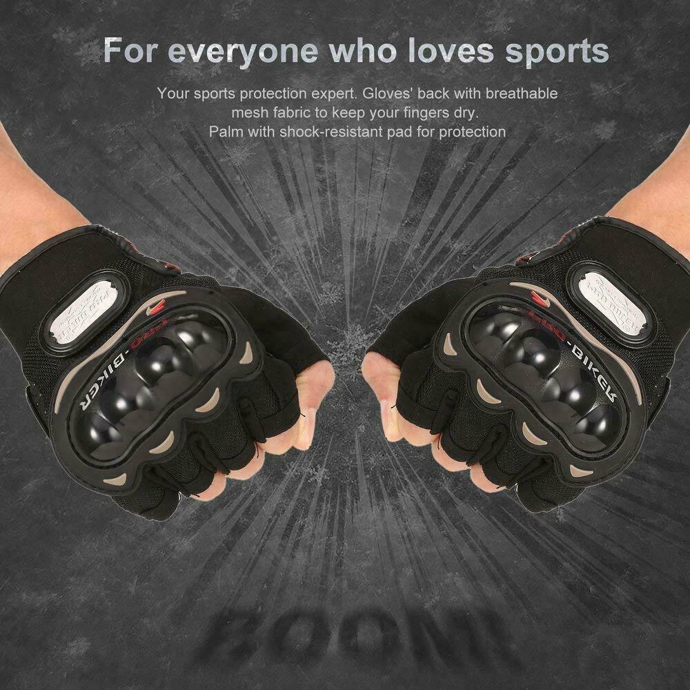 Fingerless Half-Finger Tactical Gloves Motorcycle Driving Gloves Riding Gloves