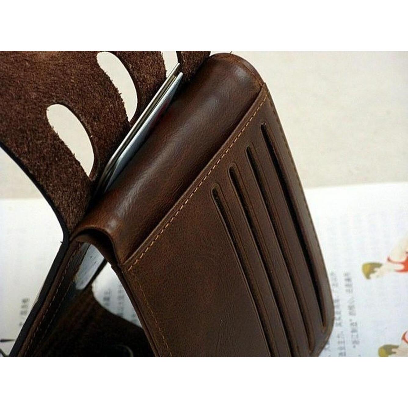 Men's Bifold Leather Wallet ID Credit Slim Card Holder Front Pocket Clutch
