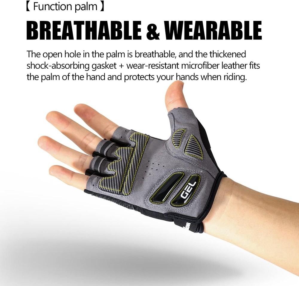 Cycling Gloves for Men Women Breathable Half Finger Mountain Bike Racing Gloves