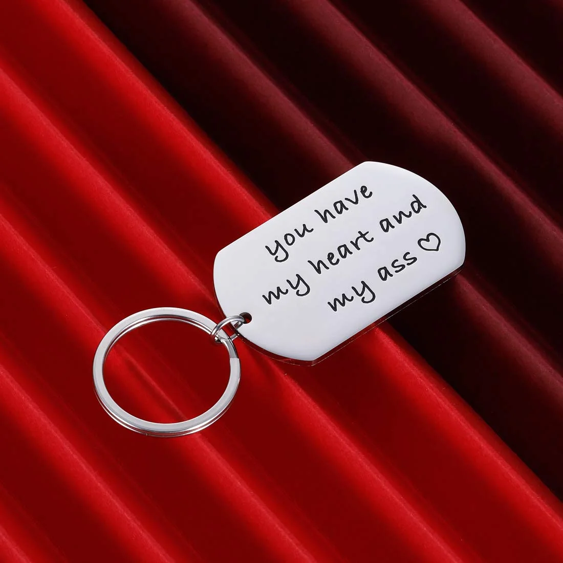 Keychain for Husband Boyfriend From Girlfriend Wife Anniversary Birthday Gifts For Couple Keyring Women Men You Have My Heart Him Her Wedding Valentines Day Gift
