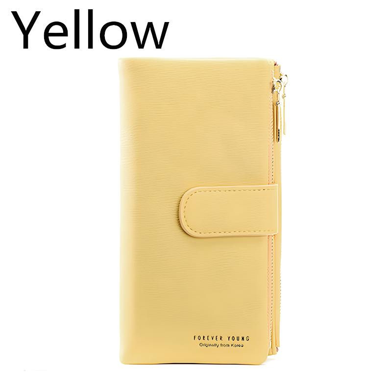 RFID Double-layer Women Leather Long Wallet Large Capacity Card Holder Wallet Clutch Purse