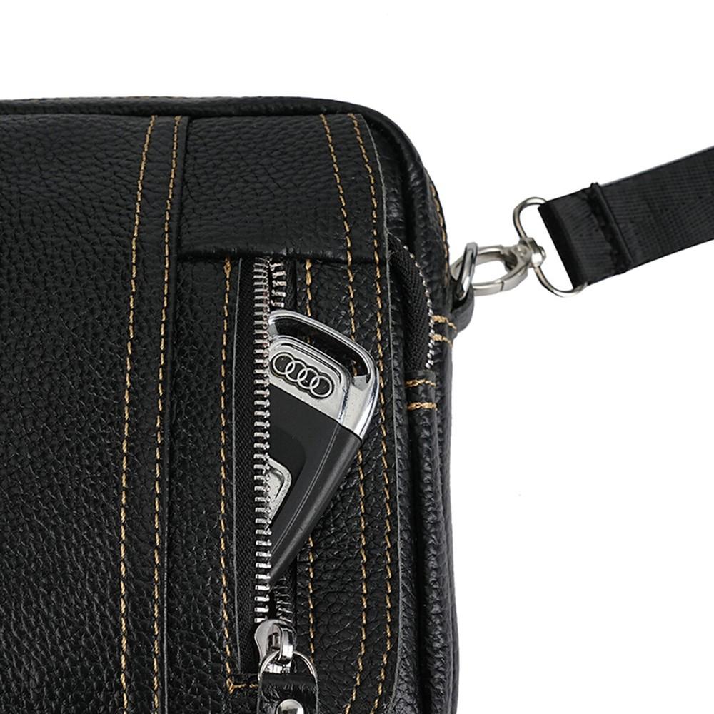 Men's Shoulder Bag, Leather Crossbody Bag,Waist Bag, Mobile Phone Storage Bag