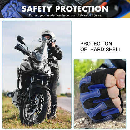 Mens Half Finger Cycling Gloves Breathable Shockproof MTB Mountain Bike Gloves