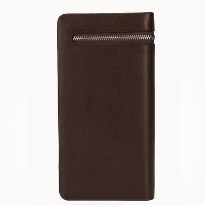 Men Business Bifold Leather Wallet ID Card Holder Zip Purse Long Clutch Billfold