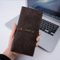RFID Blocking Men's Bifold Leather Card Holder Purse Suit Long Wallet Checkbook