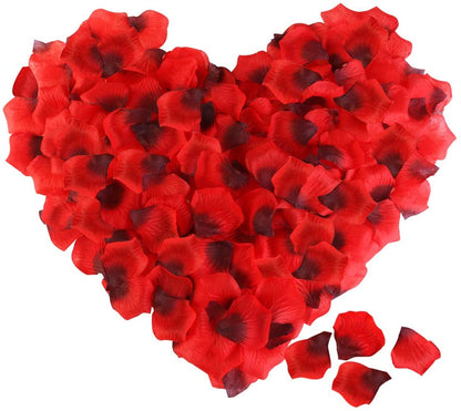 3000 Pcs Dark Red Silk Petals for Wedding, Romantic Night Party Decor Valentine's Day Hotel Home Party Flower Decoration