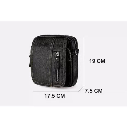 Men's Shoulder Bag, Leather Crossbody Bag,Waist Bag, Mobile Phone Storage Bag