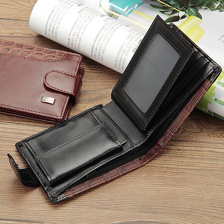 New Men's Leather Bifold ID Card Holder Purse Wallet Billfold Handbag Clutch US