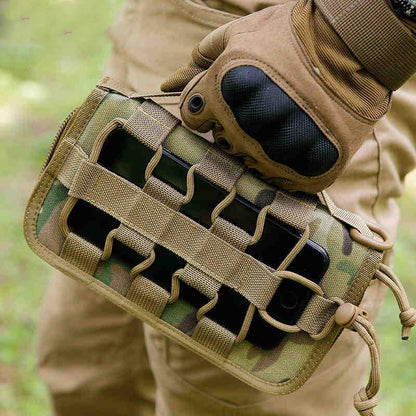 Men's Tactical Clutch Wallet Long Card Holder Case Purse Phone Pouch Handbag