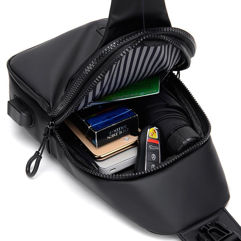 Mens Sling Bag Cross Body Handbag Chest Bag Shoulder Pack Sports Travel Backpack