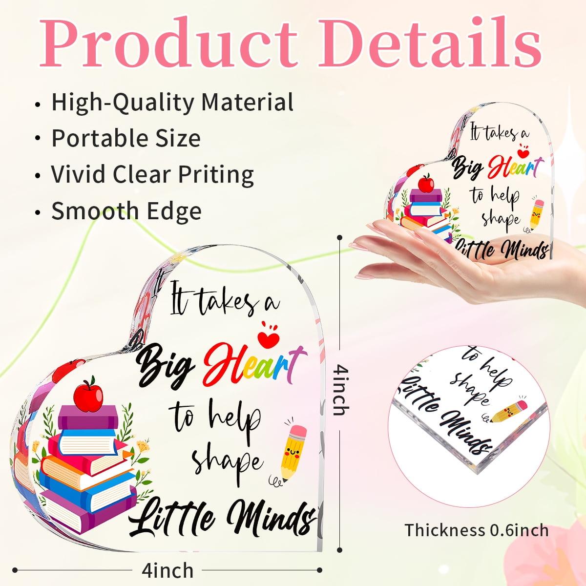 Teacher Appreciation Gift - Water Proof Decoration, Keepsake for Women, Office Classroom Décor, Ideal for Teachers Glossy Signs