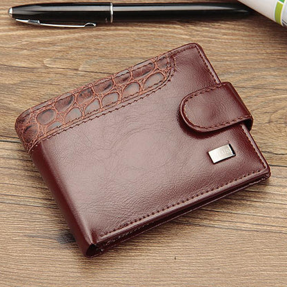 New Men's Leather Bifold ID Card Holder Purse Wallet Billfold Handbag Clutch US