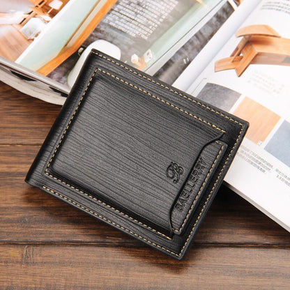 Men's Business Slim Leather Wallets ID Credit Card Holder Billfold Purse Clutch