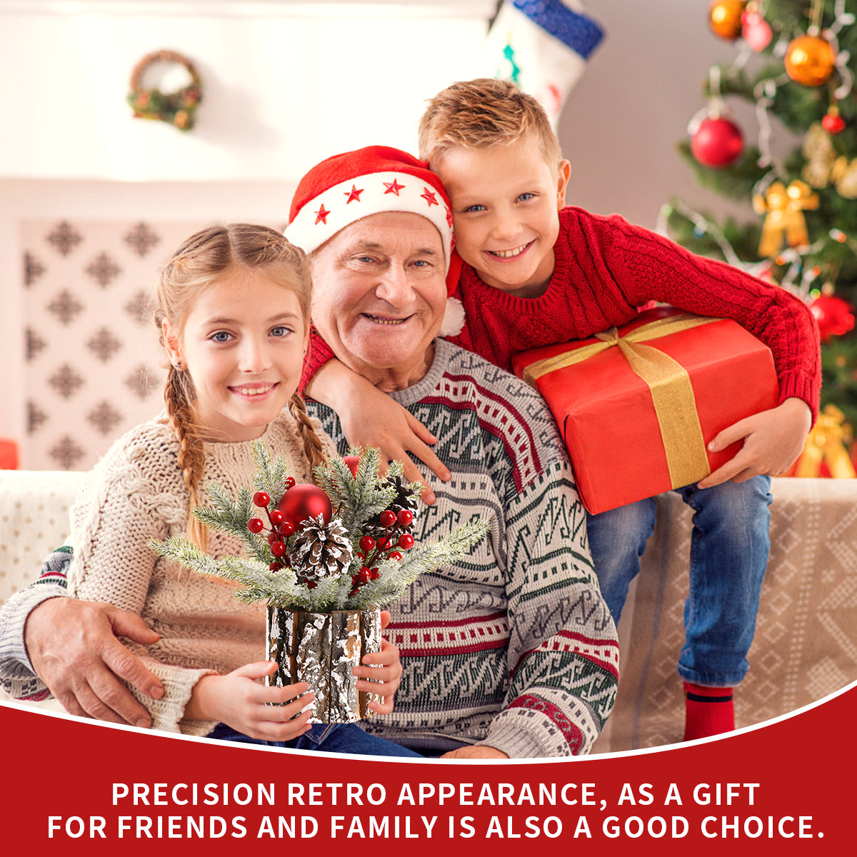 Table Christmas Tree Table Top Décor Mini Artificial Xmas Tree for Christmas Party Supplies Home Décor Ball