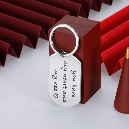 Keychain for Husband Boyfriend From Girlfriend Wife Anniversary Birthday Gifts For Couple Keyring Women Men You Have My Heart Him Her Wedding Valentines Day Gift