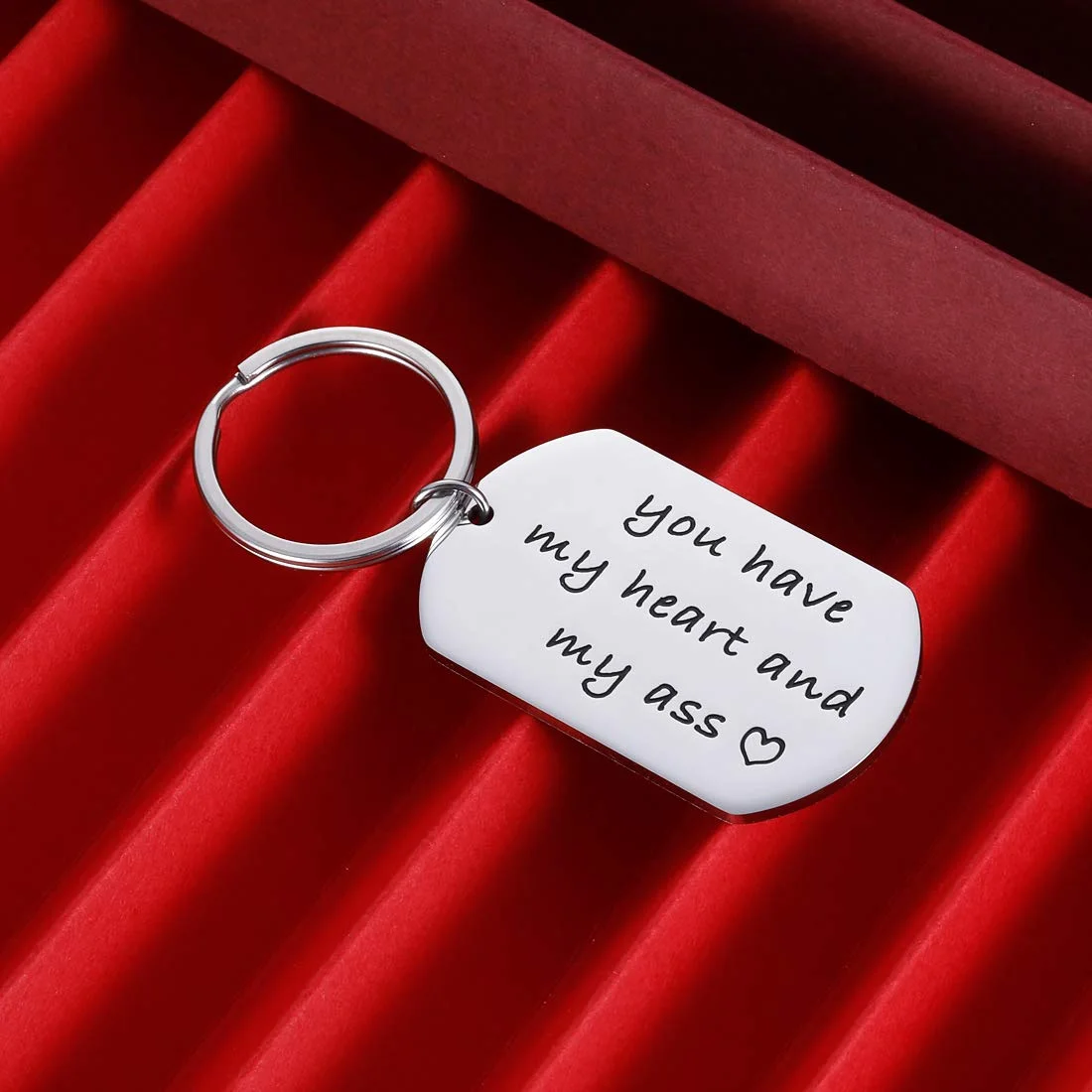 Keychain for Husband Boyfriend From Girlfriend Wife Anniversary Birthday Gifts For Couple Keyring Women Men You Have My Heart Him Her Wedding Valentines Day Gift