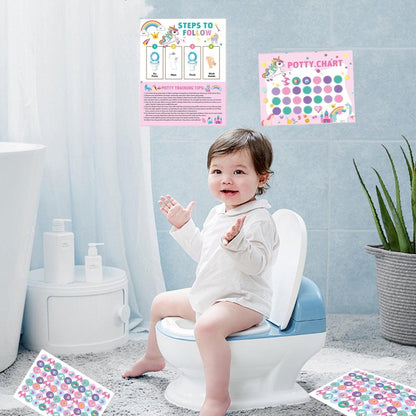 Toddlers Potty Training Sticker Chart with Stickers, 4 Count
