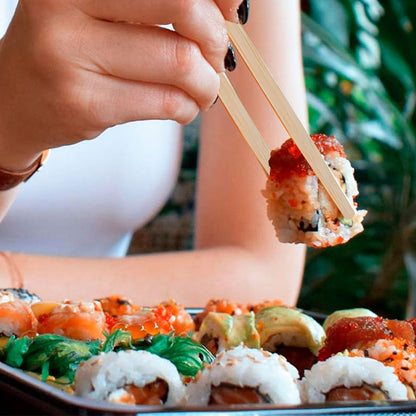 Chopsticks Disposable Bamboo Wooden Cooking Chop Sticks Sturdy Smooth Finish Chinese Japanese Korean Chopsticks Individually Wrapped 50Pairs