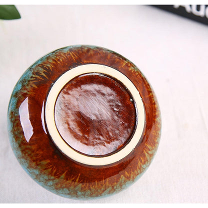 Ceramic Ashtray with Lids, Cigarette Ashtray for Indoor/Outdoor Use, Blue Porch Decorations, Tray for Home Office Decorations Ornaments