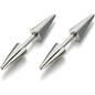 1Pair Mens Fashion Stainless Steel Punk Earrings Rivet Spike Ear Studs Earring