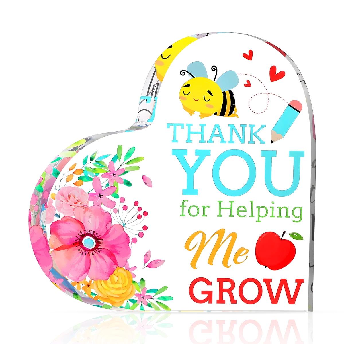 Teacher Appreciation Gift - Water Proof Decoration, Keepsake for Women, Office Classroom Décor, Ideal for Teachers Glossy Signs