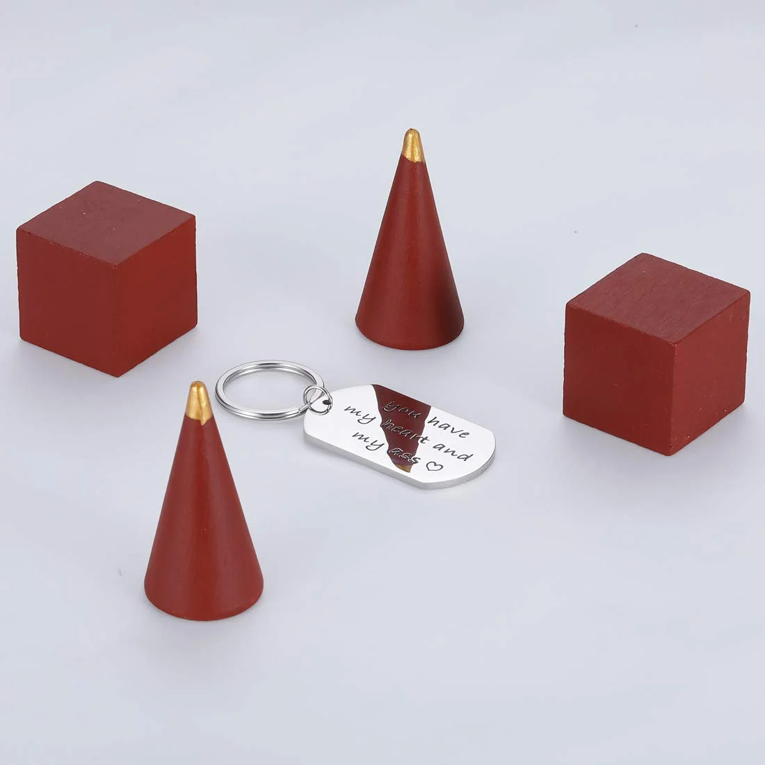 Keychain for Husband Boyfriend From Girlfriend Wife Anniversary Birthday Gifts For Couple Keyring Women Men You Have My Heart Him Her Wedding Valentines Day Gift