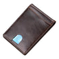 RFID Men's Leather Slim Bifold Money Clip Wallet Front Pocket Credit Card Holder