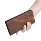 RFID Mens Long Bifold Wallet Leather Multi-Card Cash Phone Holder Purse Wallet
