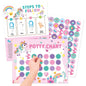 Toddlers Potty Training Sticker Chart with Stickers, 4 Count