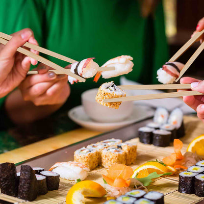 Chopsticks Disposable Bamboo Wooden Cooking Chop Sticks Sturdy Smooth Finish Chinese Japanese Korean Chopsticks Individually Wrapped 50Pairs