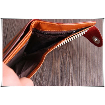 Men's US 100 Dollar Bill Leather Bifold Card Photo Holder Wallet Handbag Purse