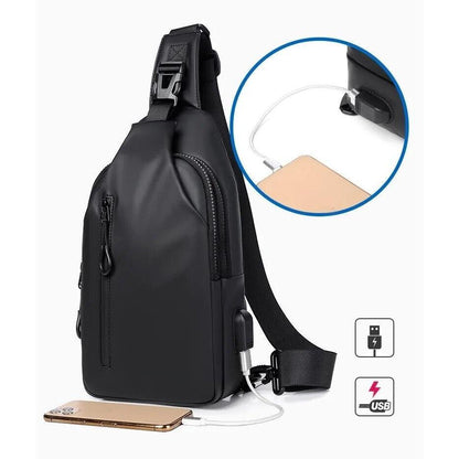 Mens Sling Bag Cross Body Handbag Chest Bag Shoulder Pack Sports Travel Backpack