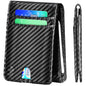 RFID Blocking CARBON FIBER Mens Wallet Purse Slim ID Credit Card Holder Billfold