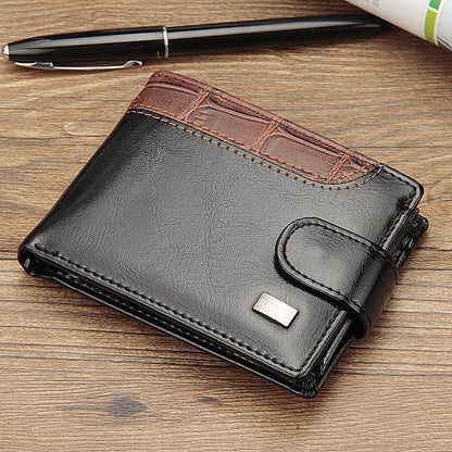 New Men's Leather Bifold ID Card Holder Purse Wallet Billfold Handbag Clutch US