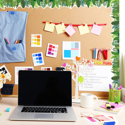 Bulletin Board Border Trim Decorations Confetti Scalloped Rolled Classroom Decoration for School Teacher Classroom Supplies 3Rolls 177ft Set1