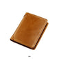 Men's Wallet Leather Credit Card Holder RFID Blocking Trifold Slim Front Pocket
