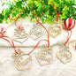 Christmas Ornaments Tree Ornaments Decoration Wooden Hollow Ornaments Xmas Tree Hanging Holiday Wedding Party Supplies 30Pcs Traditional Gift Lightweight Magical