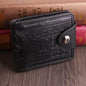 Men's US 100 Dollar Bill Leather Bifold Card Photo Holder Wallet Handbag Purse